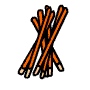 Orange Snack Sticks