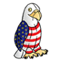 Star Striped Eagle Plushie