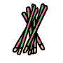 Strawberry Kiwi Snack Sticks